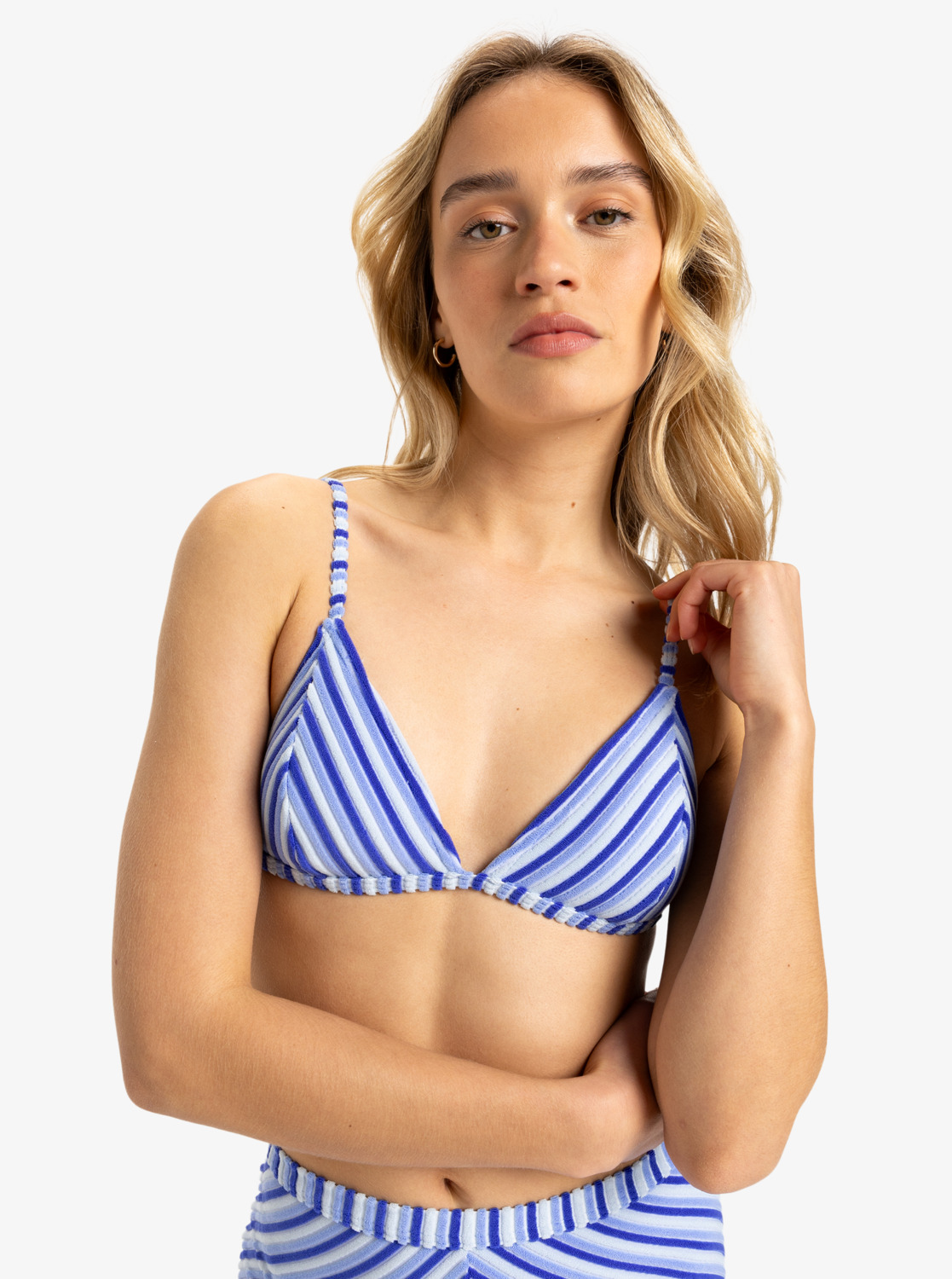 Roxy Party Wave 2 - Triangel-Bikinioberteil für Damen - Chevron Blau Roxy Party Wave 2 - Triangel-Bikinioberteil für Damen - Chevron Blau