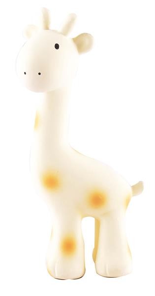Tikiri Naturkautschuk Rassel in Geschenkverpackung - Große Giraffe