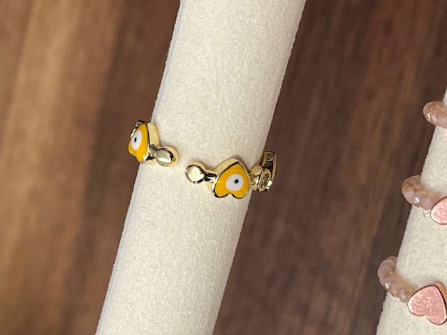 Lua Ring für Damen Gold Herzen - Gelb