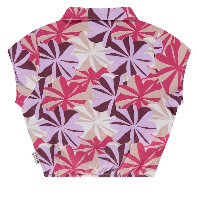 Babyface Stains & Stories Kurzarm Viskose Bluse - SALE