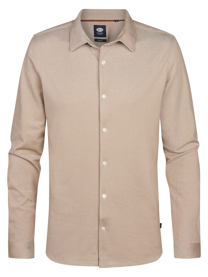 Petrol Industries Herren Hemd in Beige Petrol Industries Herren Hemd in Beige