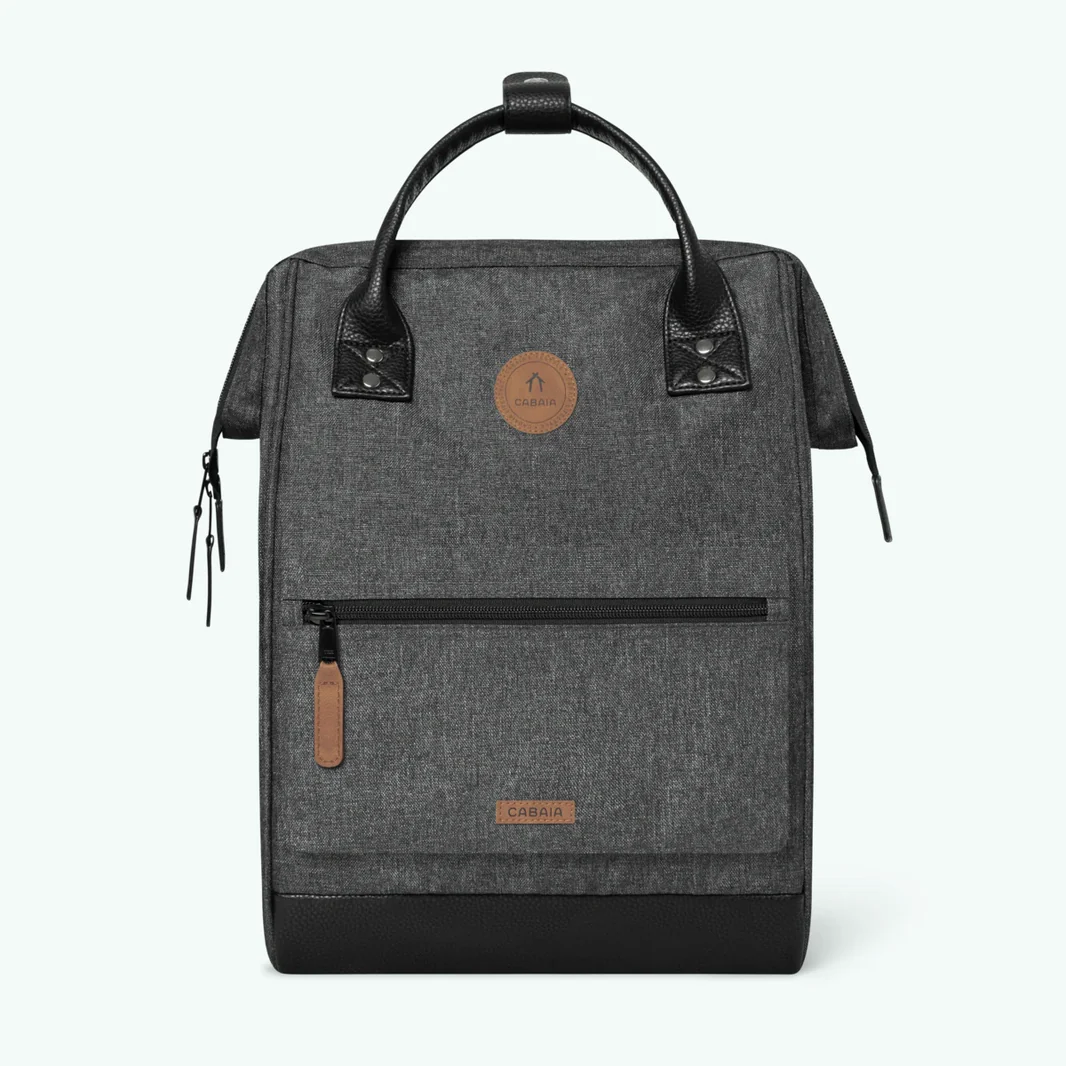 Cabaia ADVENTURER Rucksack Medium LUXEMBOURG - Schwarz Meliert
