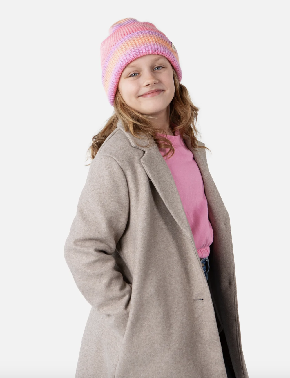 Barts Kids Niagra Beanie Mütze mit Farbverlauf Pink bis Orange Barts Kids Niagra Beanie Mütze mit Farbverlauf Pink bis Orange