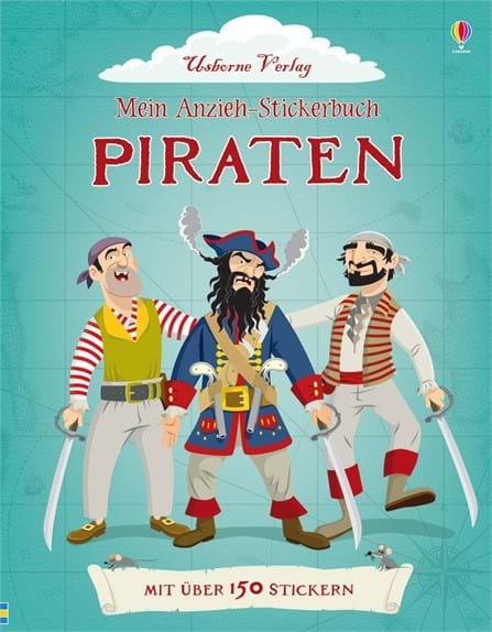Usborne Mein Anzieh-Stickerbuch Piraten