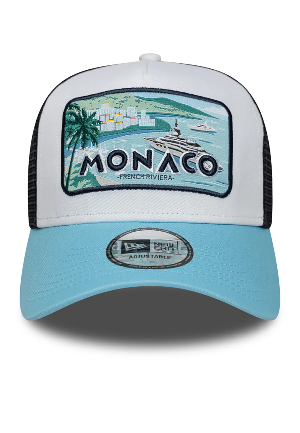 New Era A-Frame Trucker Cap in Blau - Monaco
