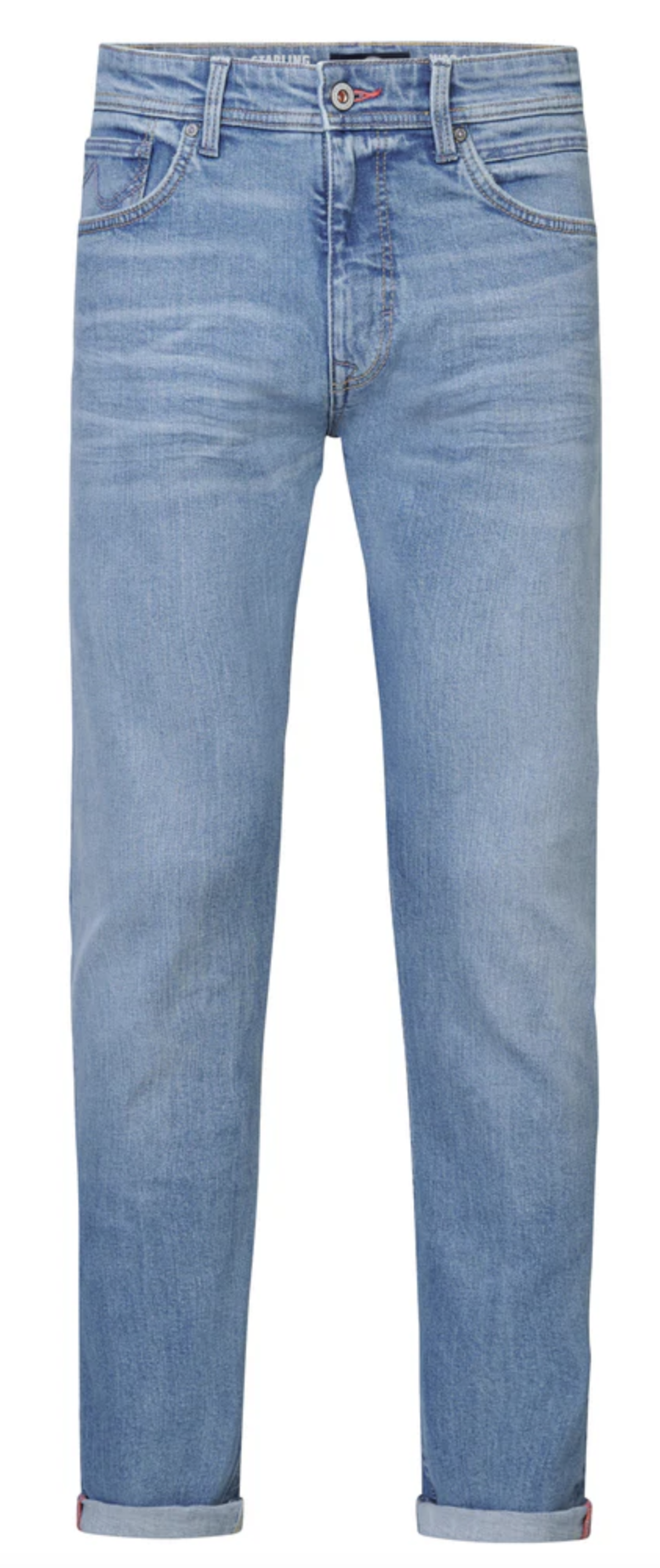 Petrol Industries Jeans STARLING Straight used - Hellblau