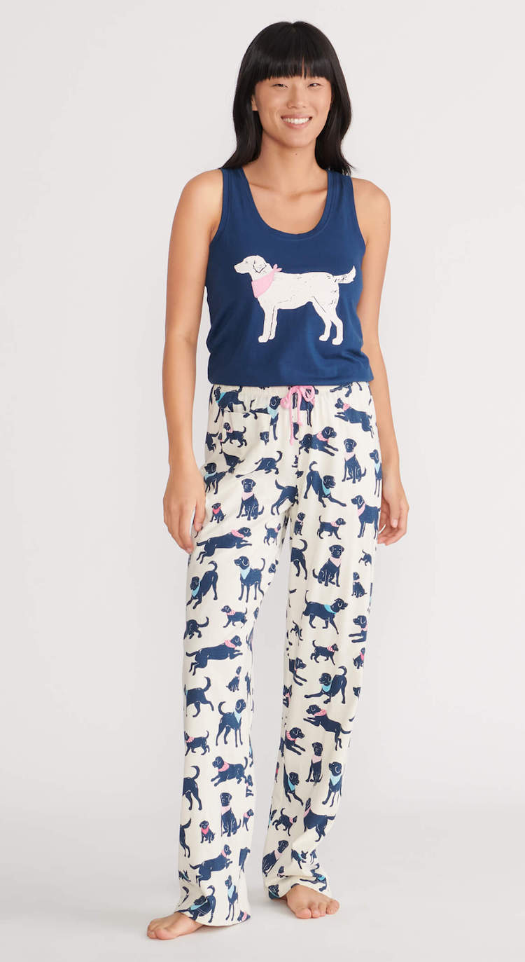 Little Blue House Pyjama Tank Top - Well Groomed Hund