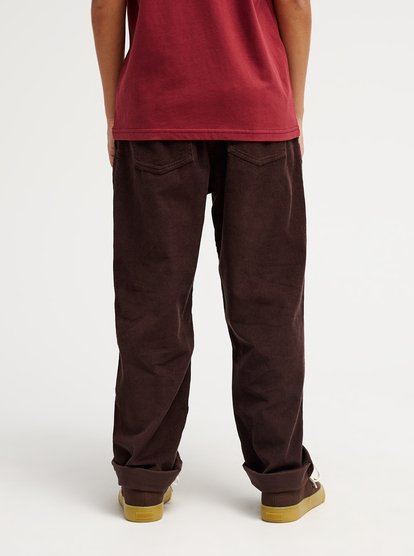 Quiksilver Taxer Cord Hose mit Stretch in Schoko Braun Quiksilver Taxer Cord Hose mit Stretch in Schoko Braun