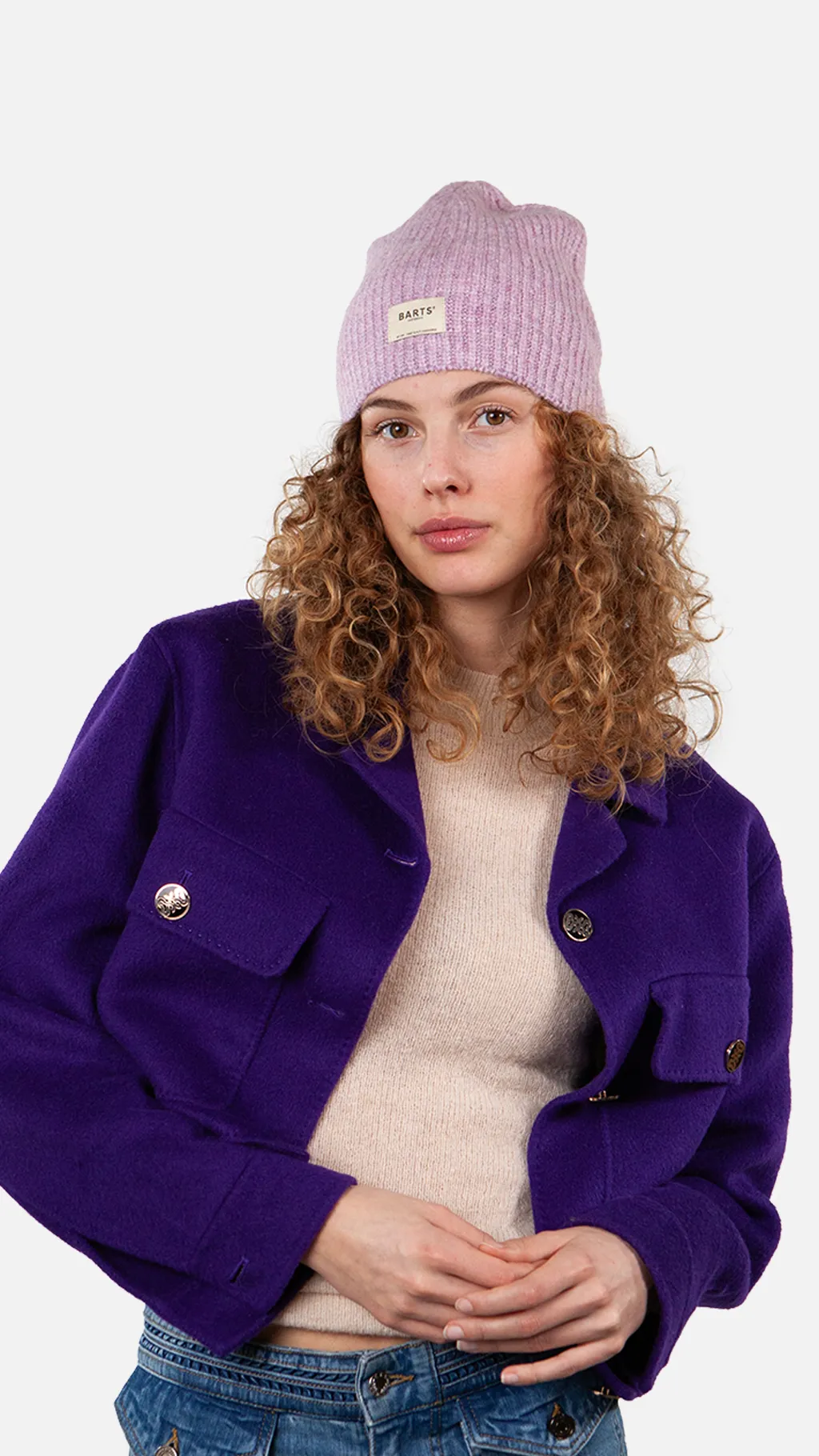 Barts Darty Damen Beanie ohne Bündchen in Orchid Flieder