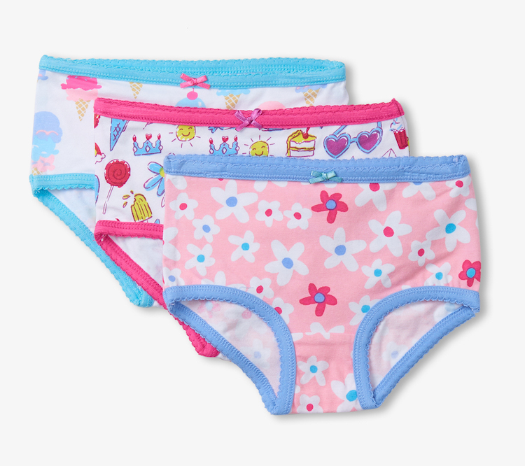 F00PAK1711 Hatley Unterhosen Hipster 3er Pack - Summer Prints