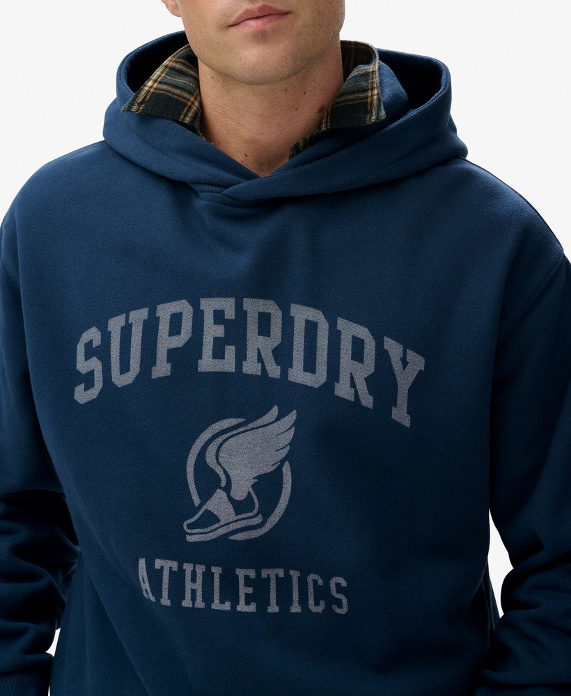 Superdry Herren Hoodie Vintage Athletics Oversized - Insigna Blau