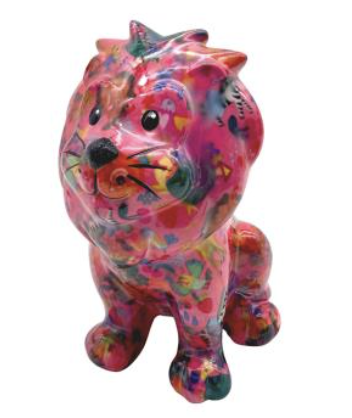 Pomme Pidou Spardose Löwe - Pink