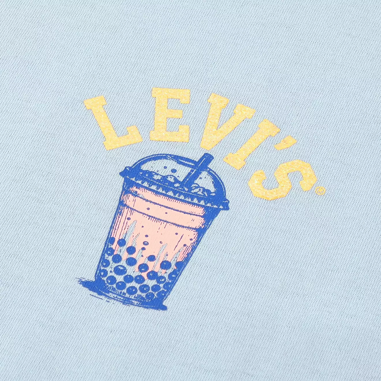 Levis Mädchen T-Shirt in Hellblau - Bubble Tea - More Bubbles Less Troubles Levis Mädchen T-Shirt in Hellblau - Bubble Tea - More Bubbles Less Troubles