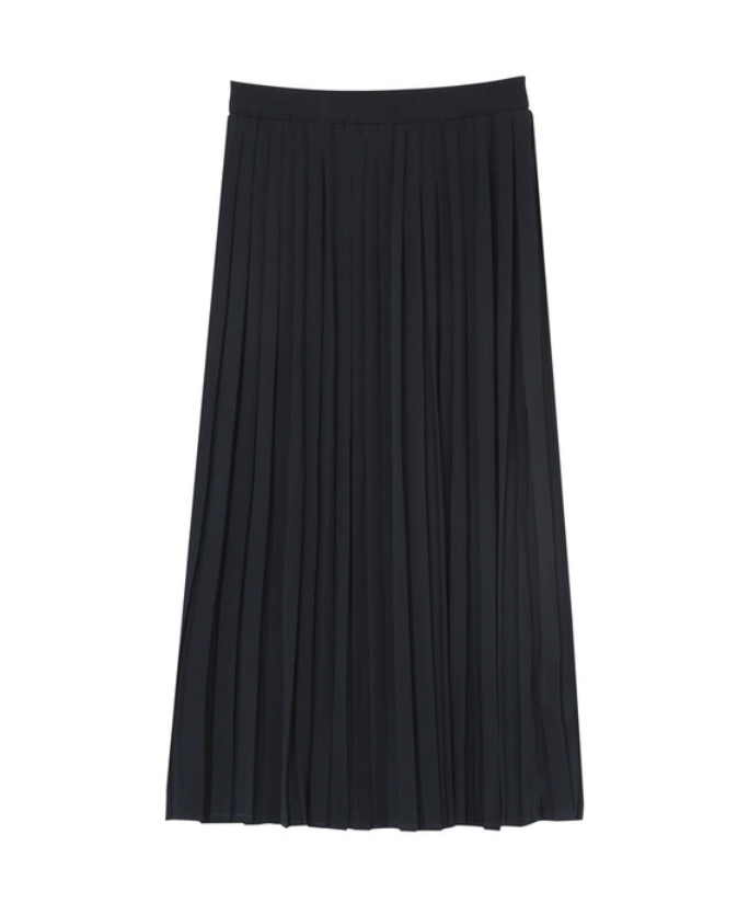 Grace & Mila Maxi Plissee Rock PLISSE in Marine Blau