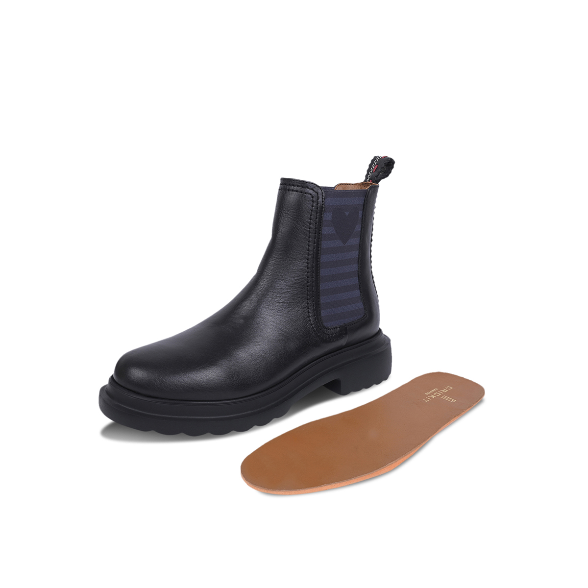 Crickit Stiefel PANDORA in Schwarz mit Streifen und Herz - SALE Crickit Stiefel PANDORA in Schwarz mit Streifen und Herz - SALE