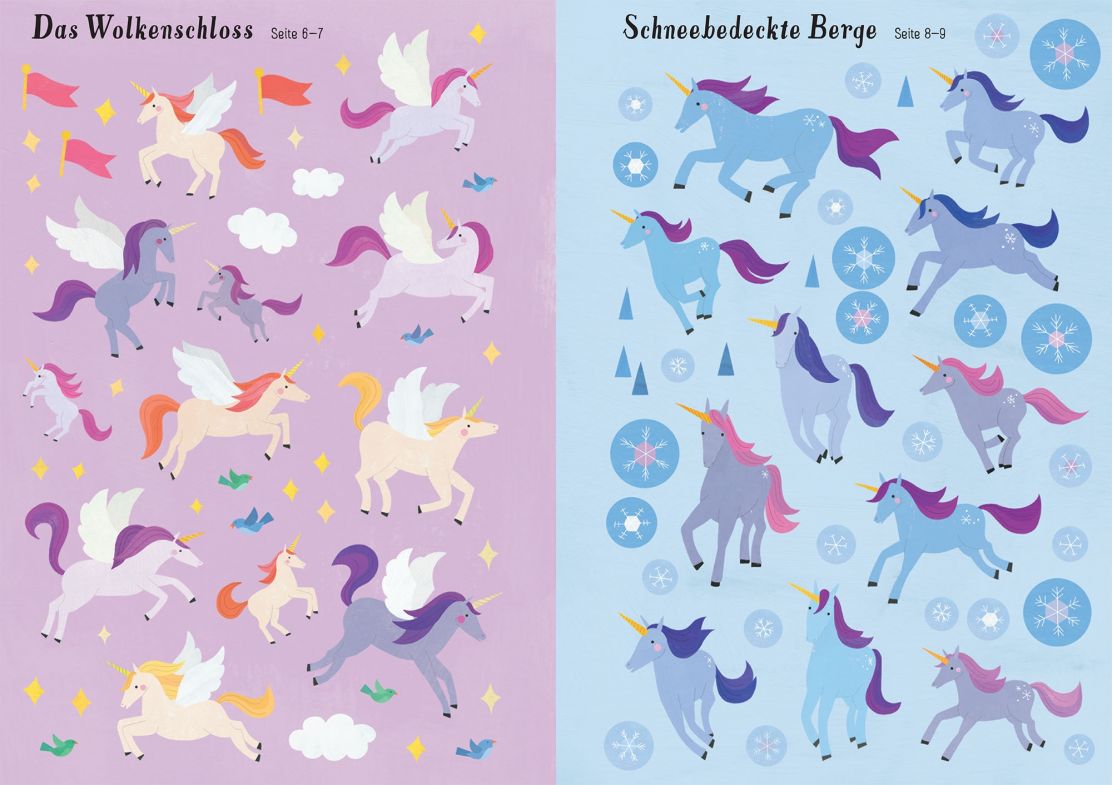Usborne Mein Immer-wieder-Stickerbuch - Einhörner