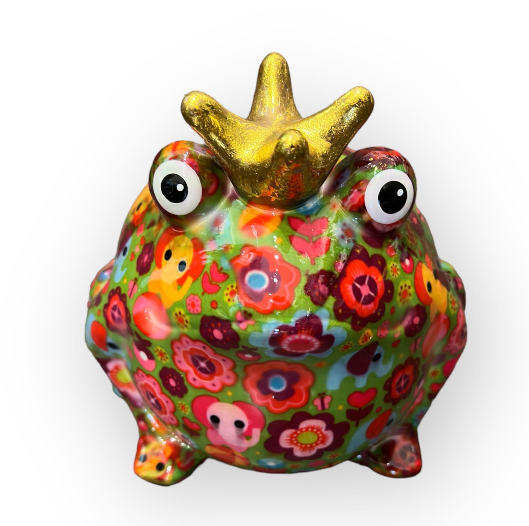 Pomme pidou Spardose Frosch Freddy Edition Grün - Grün mit Elefanten