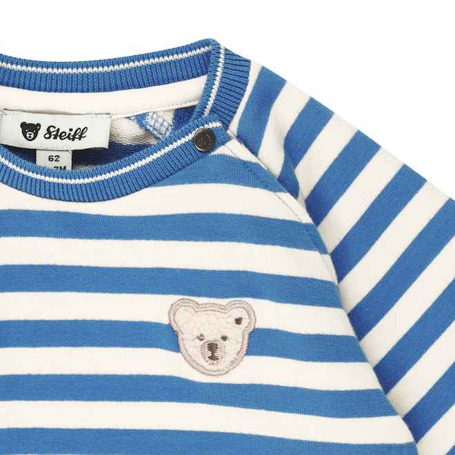 Steiff Pullover Sweatshirt Blau Weiß Gestreift Steiff Pullover Sweatshirt Blau Weiß Gestreift