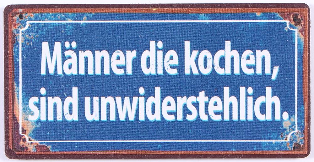 em3864-p Lafinesse Magnet mit Spruch - Männer die Kochen sind unwiderstehlich
