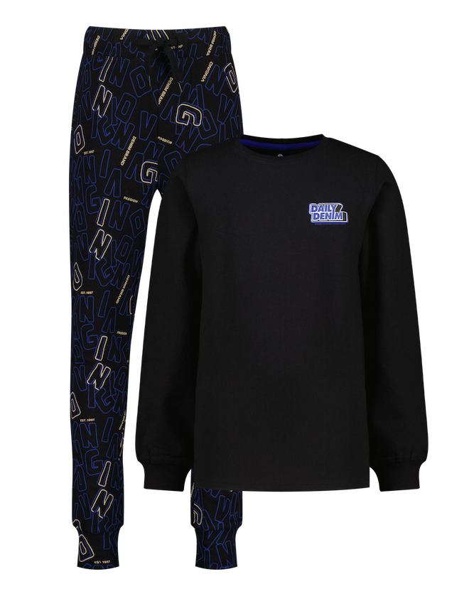 Vingino Pyjama Winwood Daily Denim für Jungs - Deep Black/Schwarz - SALE Vingino Pyjama Winwood Daily Denim für Jungs - Deep Black/Schwarz - SALE