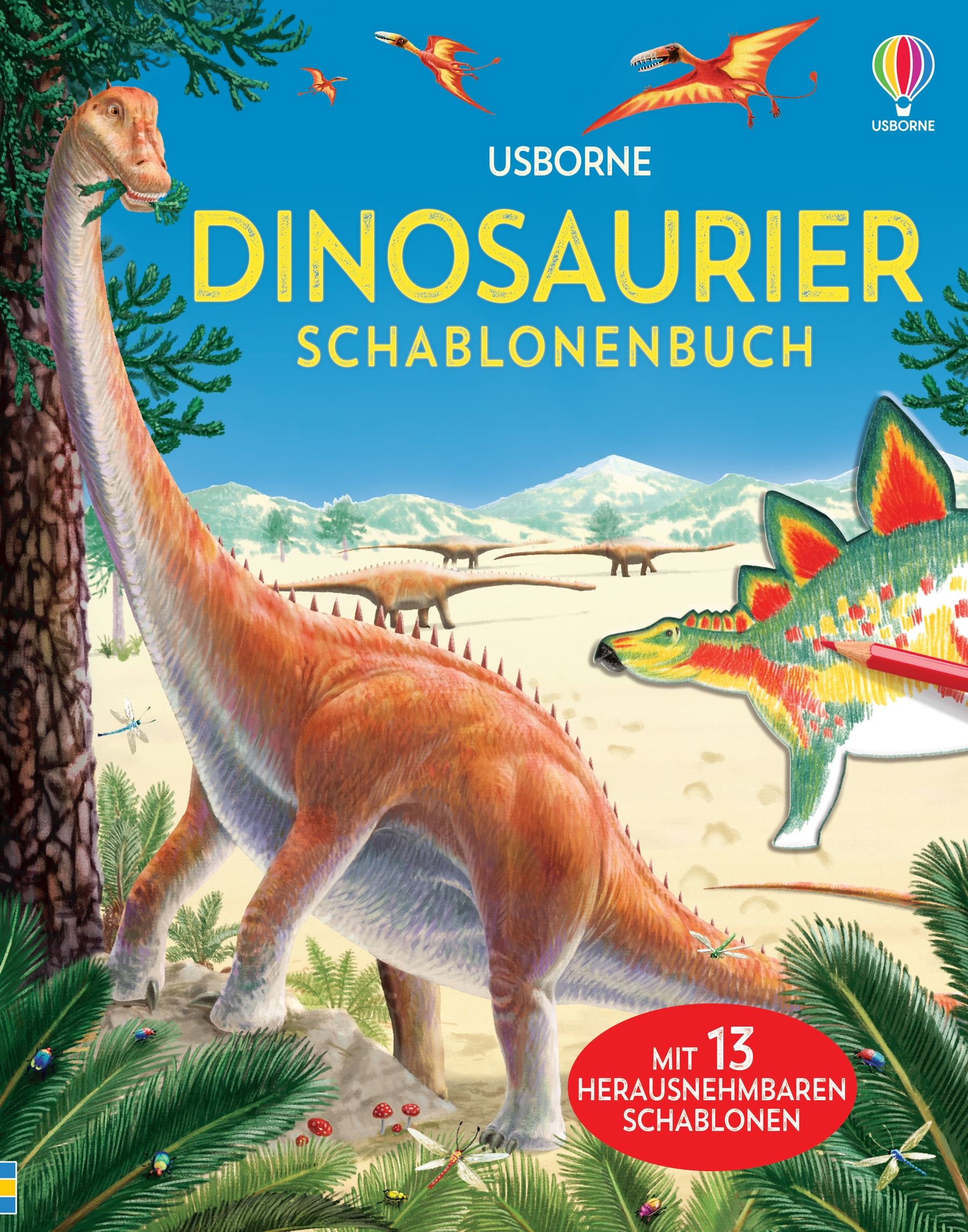Usborne Dinosaurier Schablonenbuch