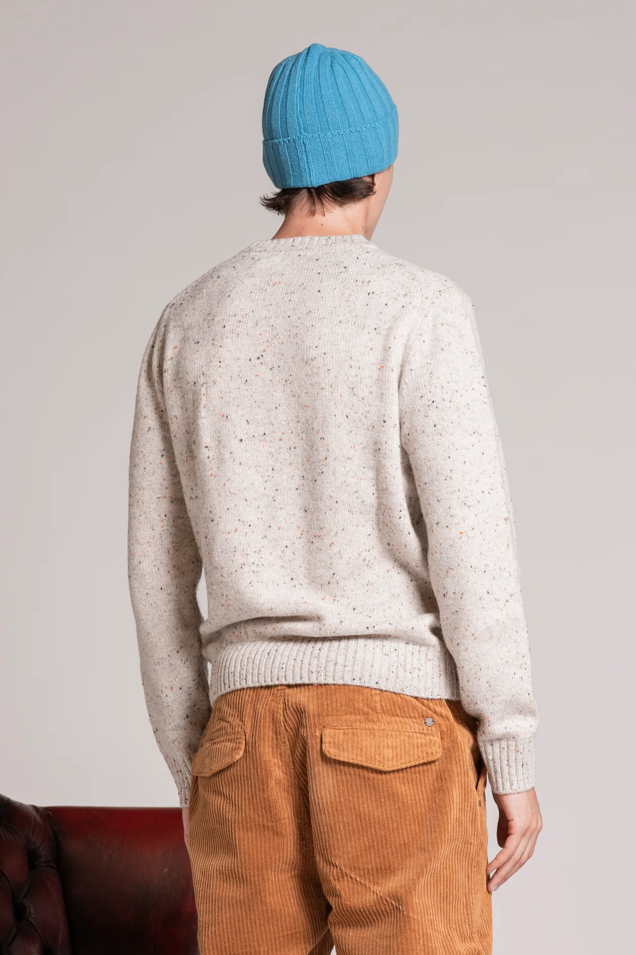IMPURE George Strickpulli Wolle Pullover Beige Melange