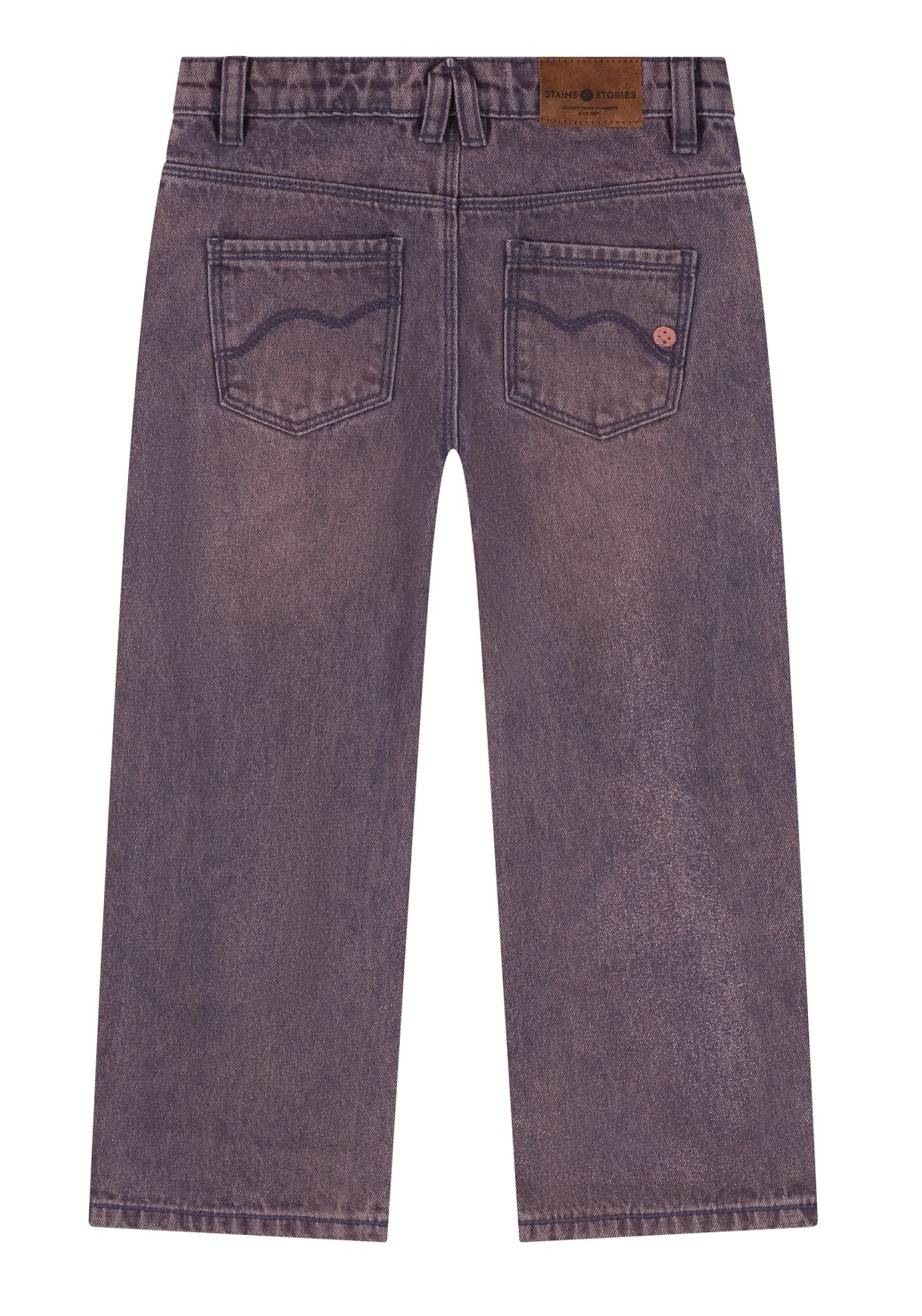 Babyface Stains & Stories Mädchen Color Wash Jeans Lila