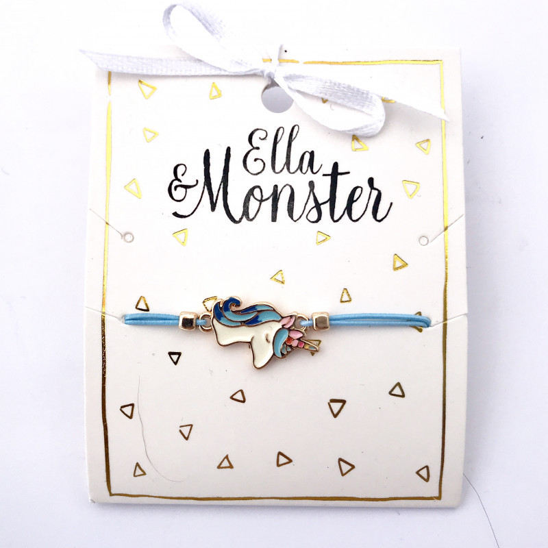 Ella & Monster Armband in blau - Sweet Unicorn - Einhorn