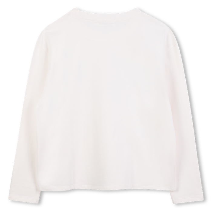 Billieblush Langarm T-Shirt in Creme - Irredescent - The Way You Shine