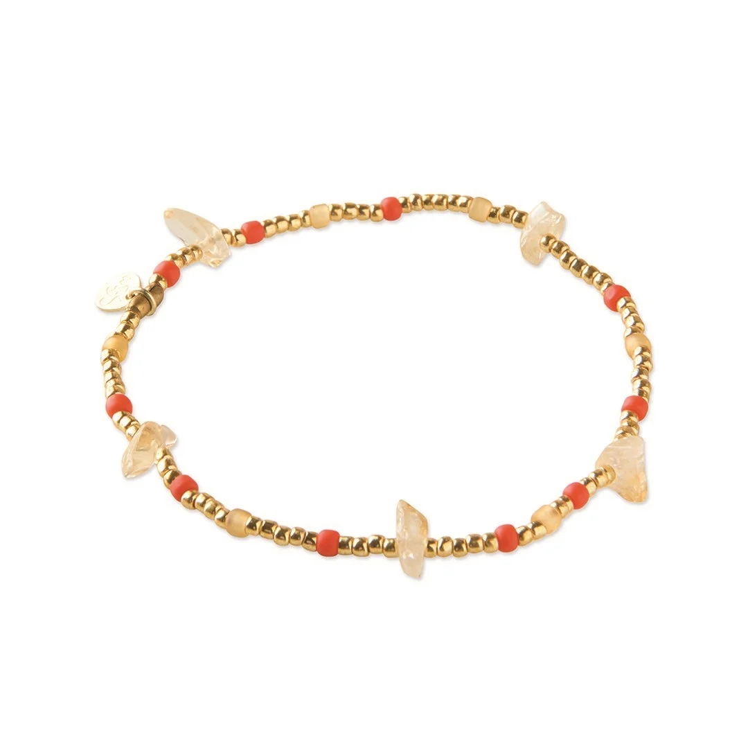 A Beautiful Story Flashy Citrin Karneol Armband A Beautiful Story Flashy Citrin Karneol Armband