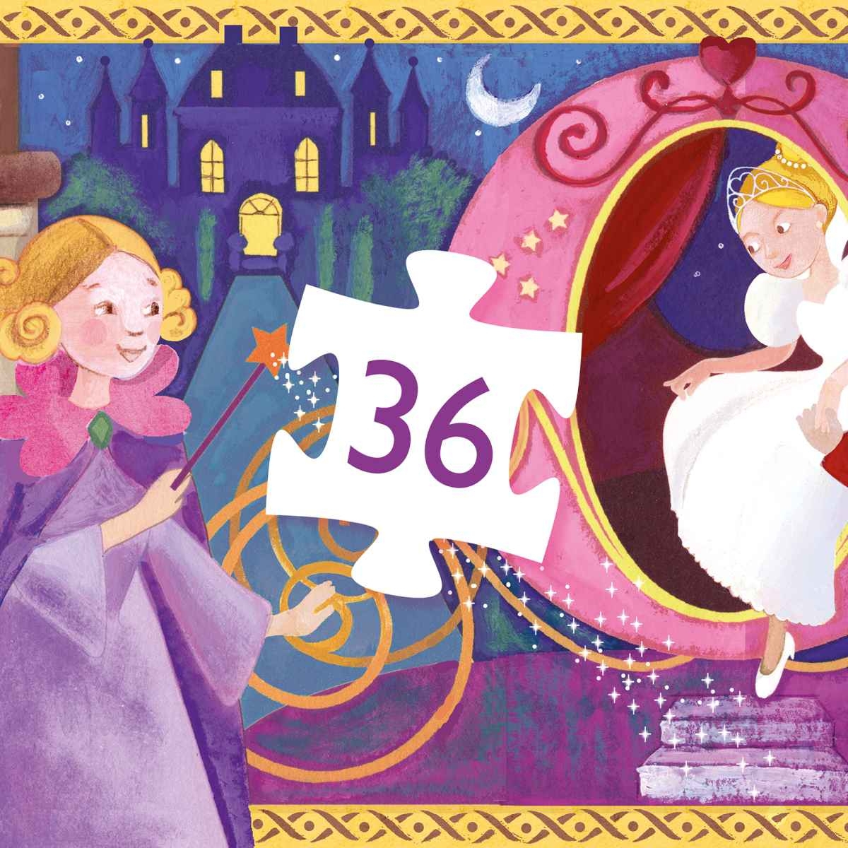 Djeco Puzzle Cinderella - 36 Stück
