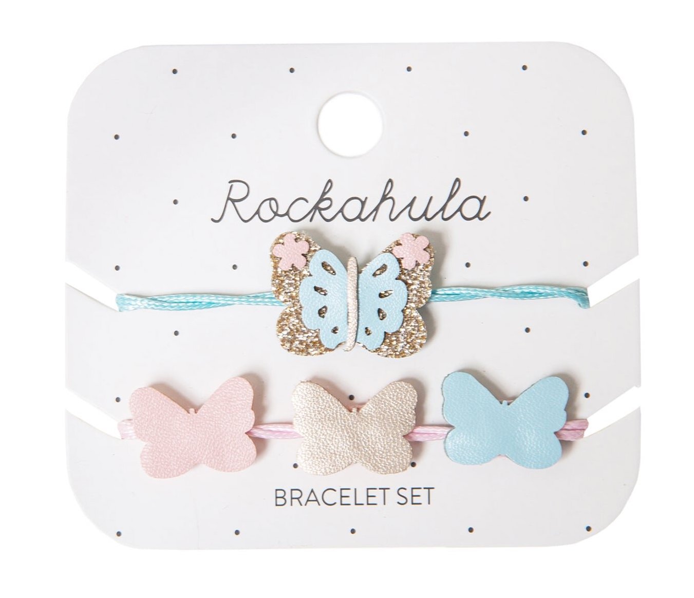 7bc9ce6b78f049c88d01ec334446240b-rdl745pn Rockahula Meadow Armband Set - 2 Stück - Glitzer Schmetterling