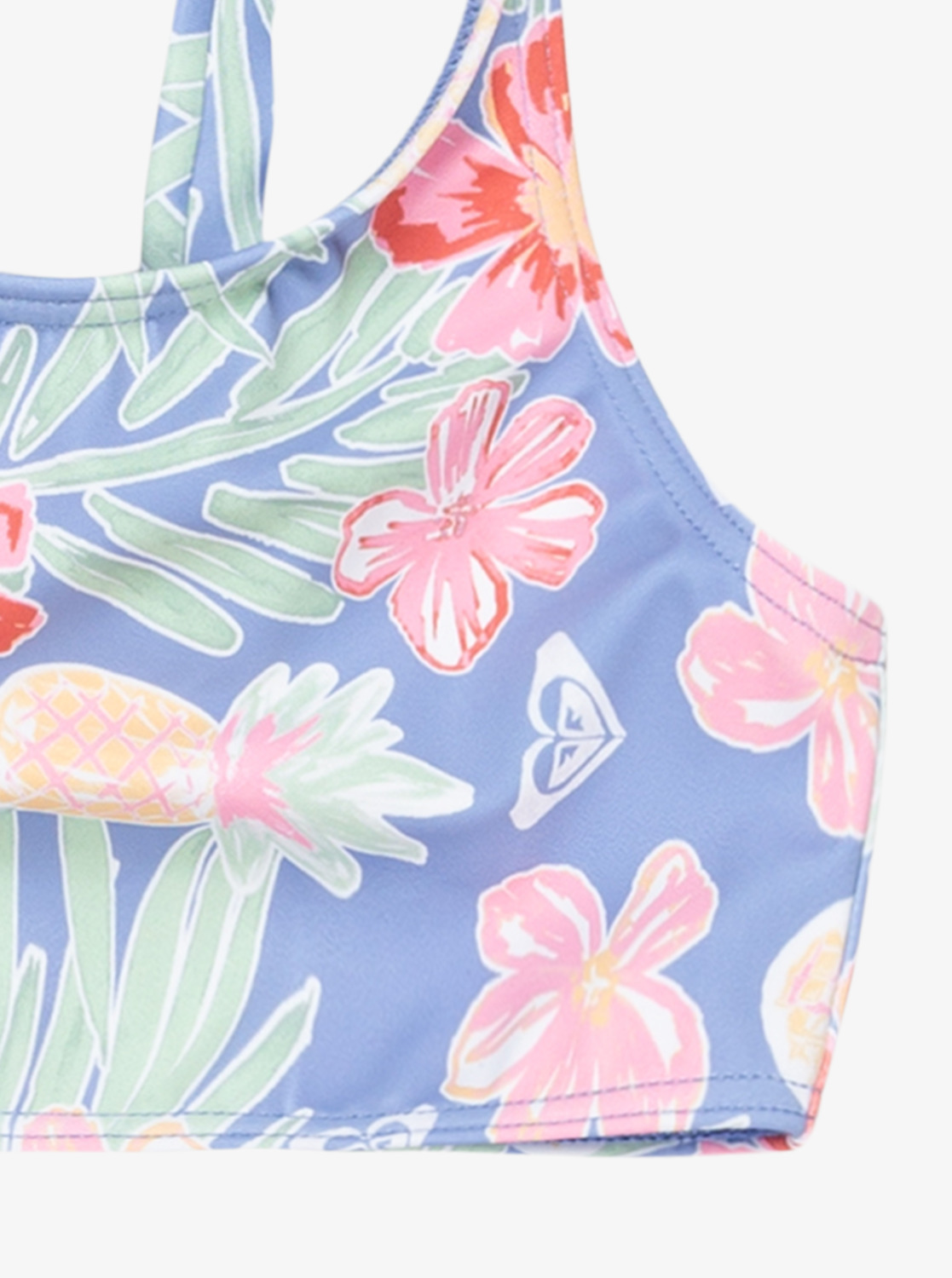 Roxy Tropical Story Bikini für Mädchen in Blau mit Tropical Blumen Roxy Tropical Story Bikini für Mädchen in Blau mit Tropical Blumen
