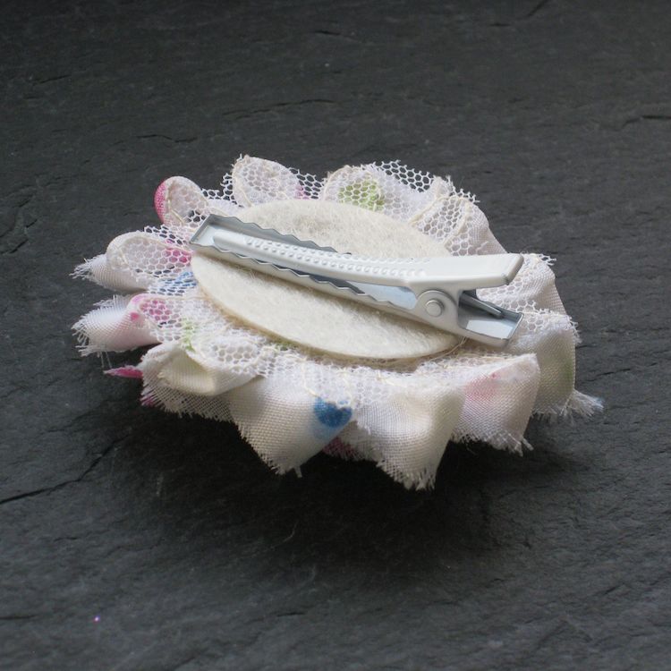 Wowzers Blütenclips - Shabby Chic für Haare & Kleidung - Confetti
