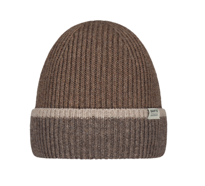 Barts Pharon Beanie Herrenmütze mit Umschlag - Brown/Braun