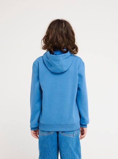 Quiksilver Comp Logo Hoodie Sweatshirt für Jungs in Quiet Harbor Blau 