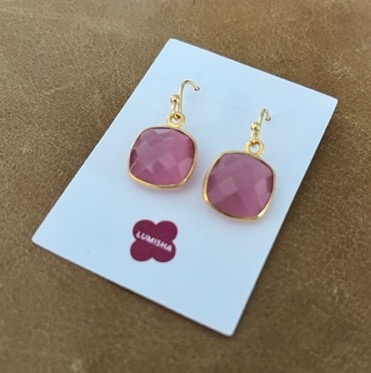 IMG_9368 Lumisha Pati Ohrringe in Gold - Pretty Pink