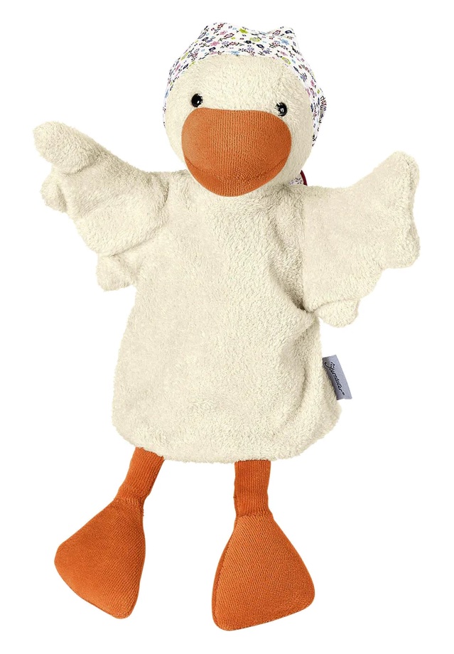 Sterntaler Handpuppe Gans ecru, 36 cm für das Kasperletheater