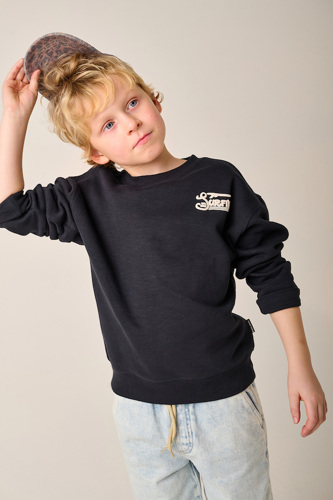 Tumble N Dry Melbourne Sweatshirt in washed Black - Palmendruck