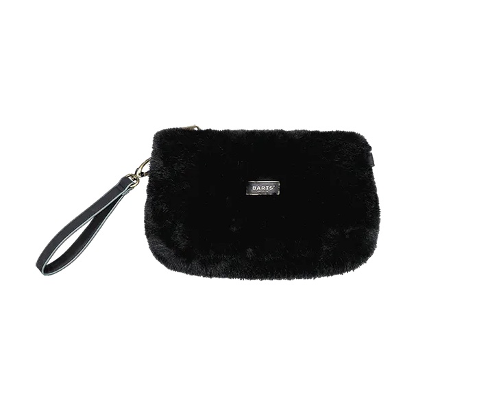 Barts Sourwood Clutch Tasche Faux Felltasche in Schwarz