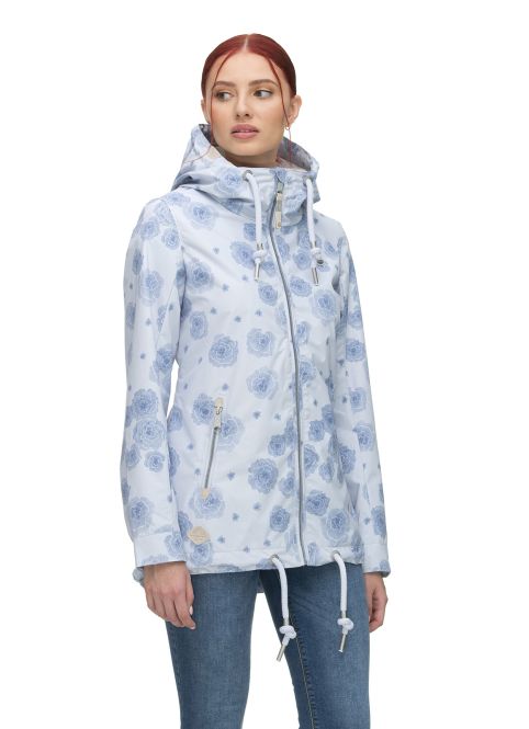 Ragwear Zuzka Jacke Hellblau - Blumen - SALE