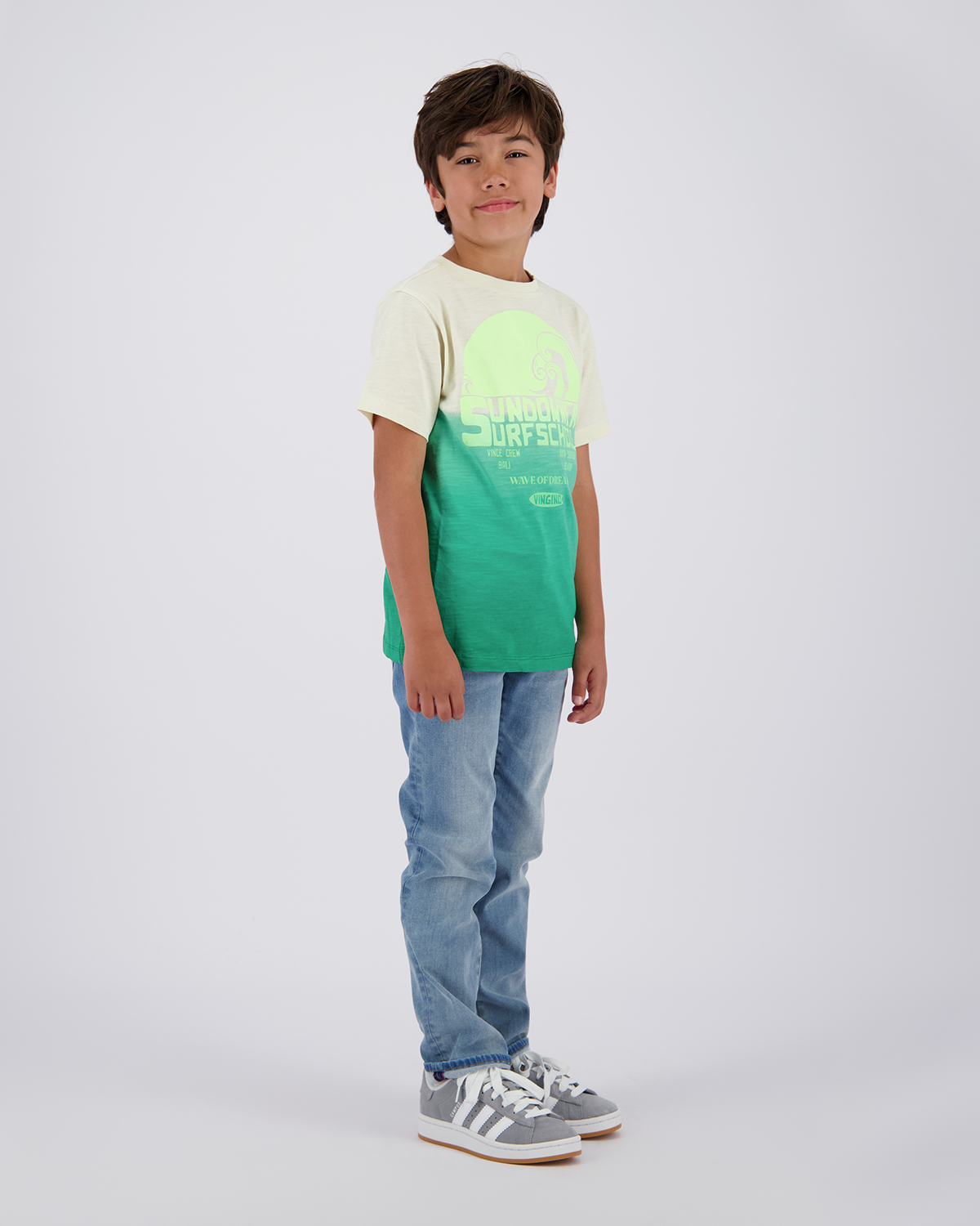 Vingino Hilo T-Shirt in Cactus Green - Farbverlauf