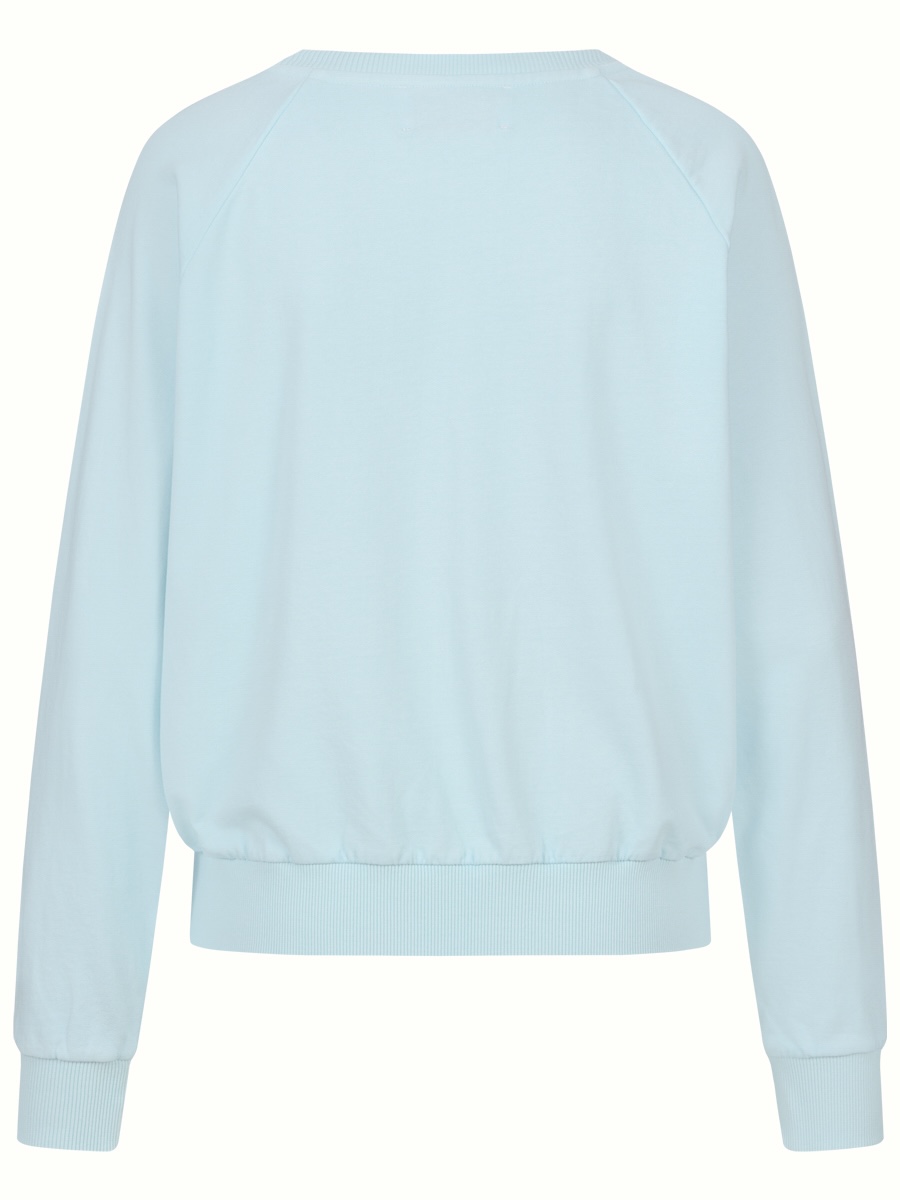 Another Brand Damen Sweatshirt in Blau mit Palmen Another Brand Damen Sweatshirt in Blau mit Palmen