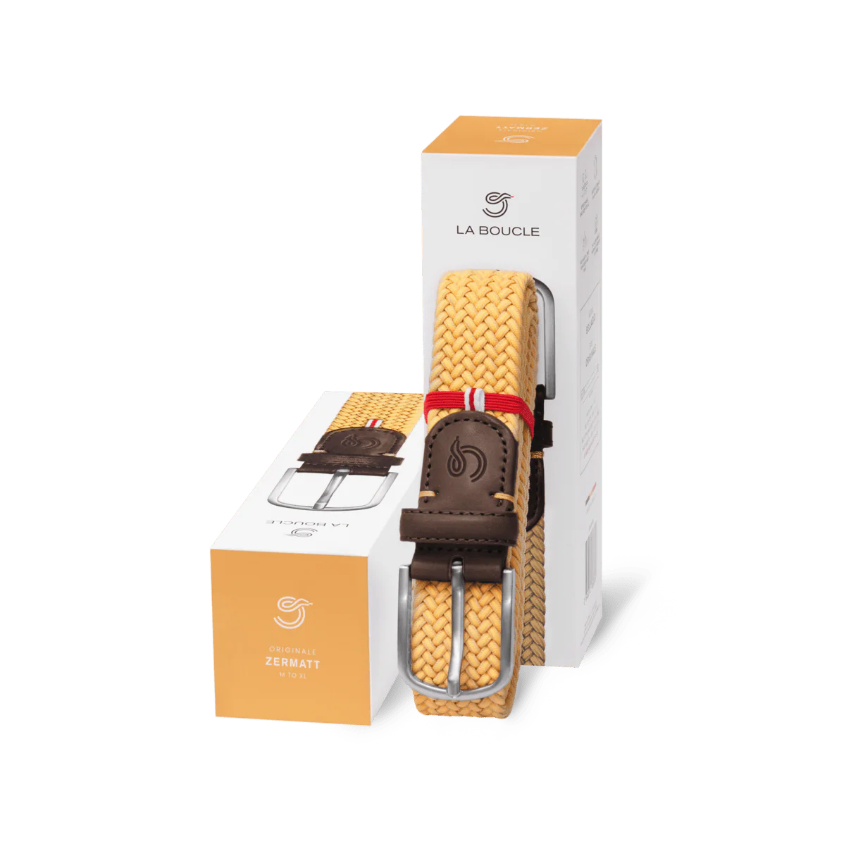 La Boucle Zermatt Stretch Gürtel Mono Iced Mango Gelb