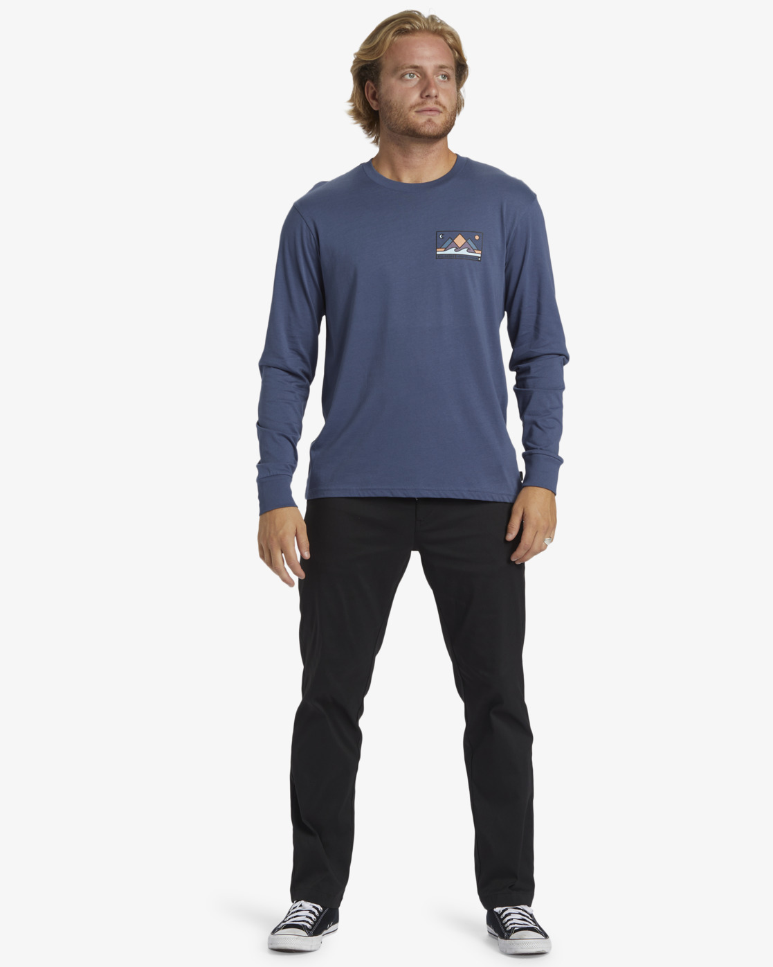 Billabong Range Langarmshirt für Männer - Slate Blue/Blau
