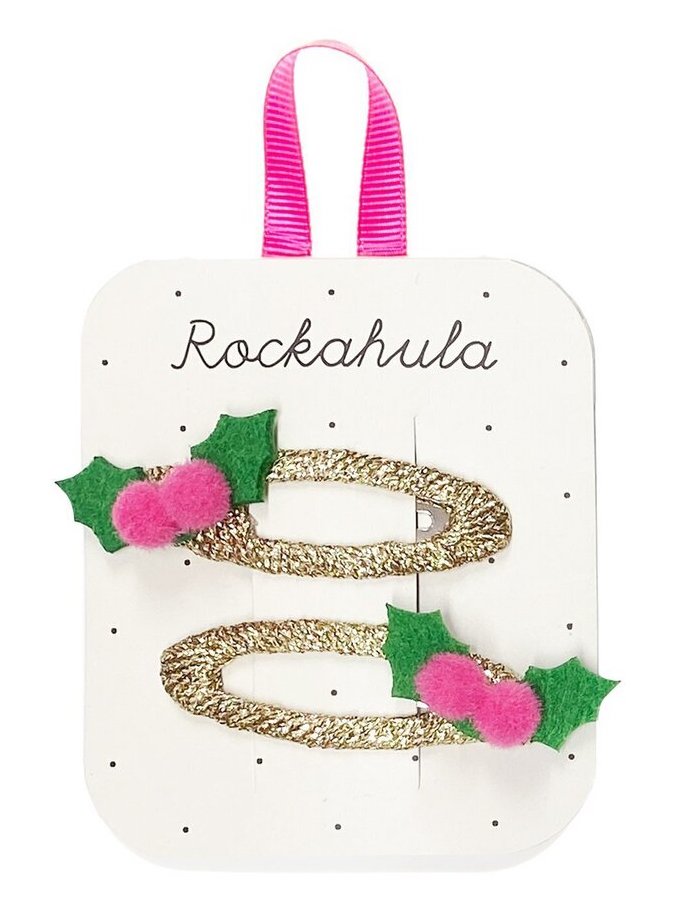 Rockahula Haarspangen Set - Gold Glitzer Holly - 1 Paar - SALE
