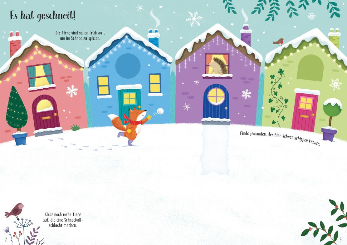 Usborne Meine glitzernde Stickerwelt: Winterzauber Usborne Meine glitzernde Stickerwelt: Winterzauber