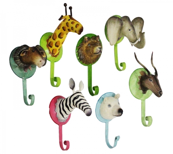 242317_3391B439aOQZRA24G Pape Kunstgewerbe Wandhaken - Safari Wildlife