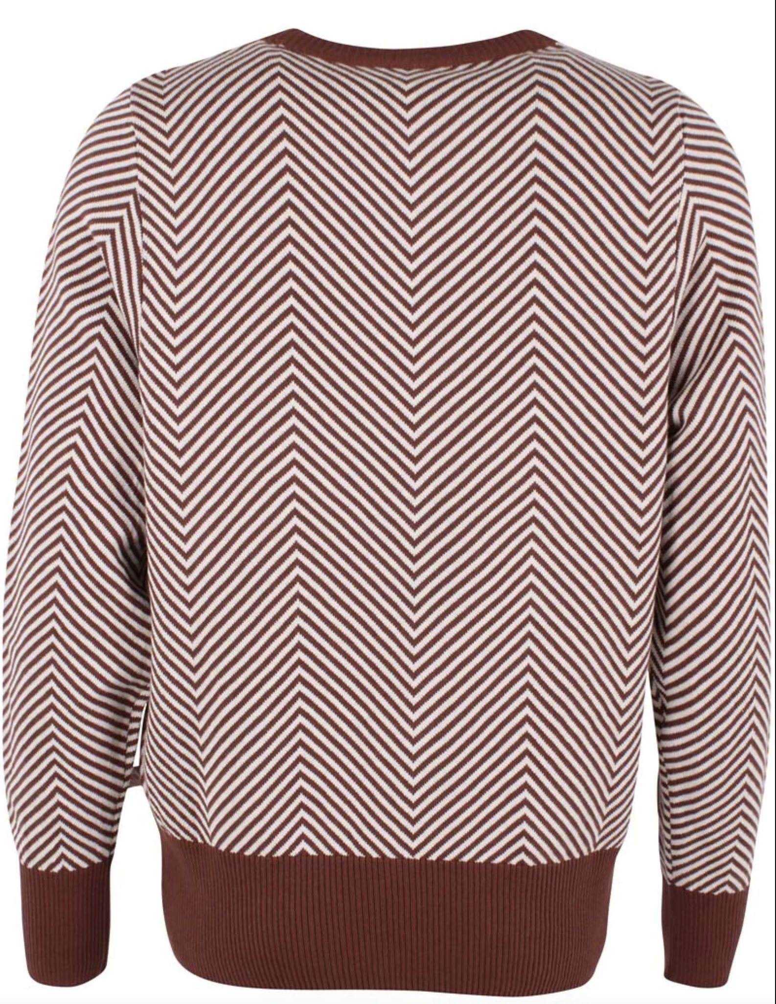 Danefae Damen Strickpullover Danefox in Braun & Creme Zick Zack Chevron Danefae Damen Strickpullover Danefox in Braun & Creme Zick Zack Chevron