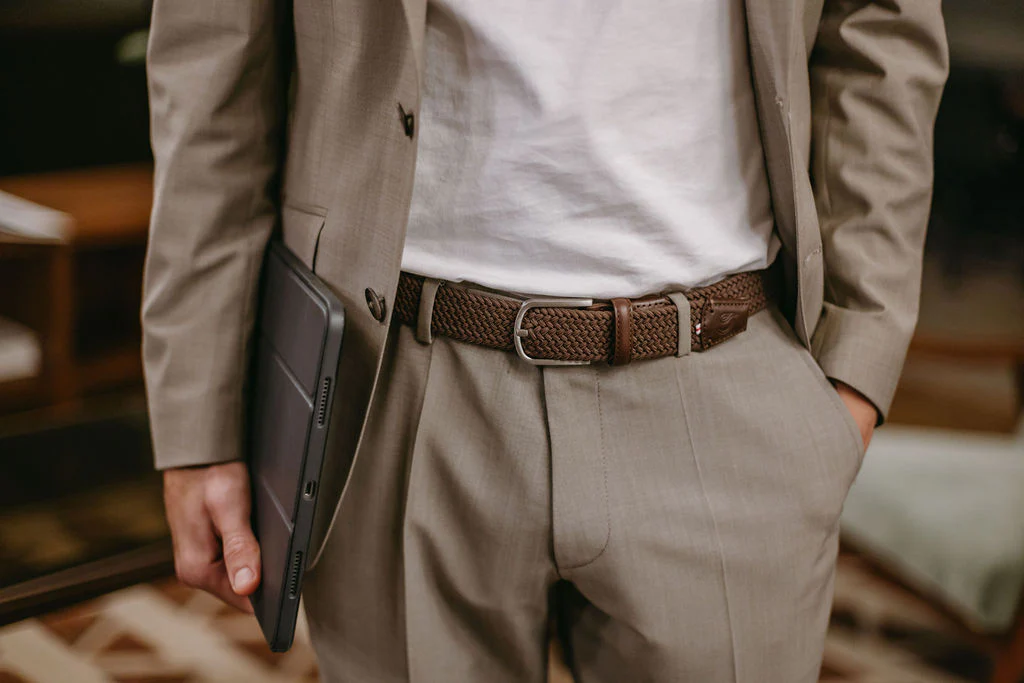 La Boucle Florence MONO Brown Stretch Gürtel Braun